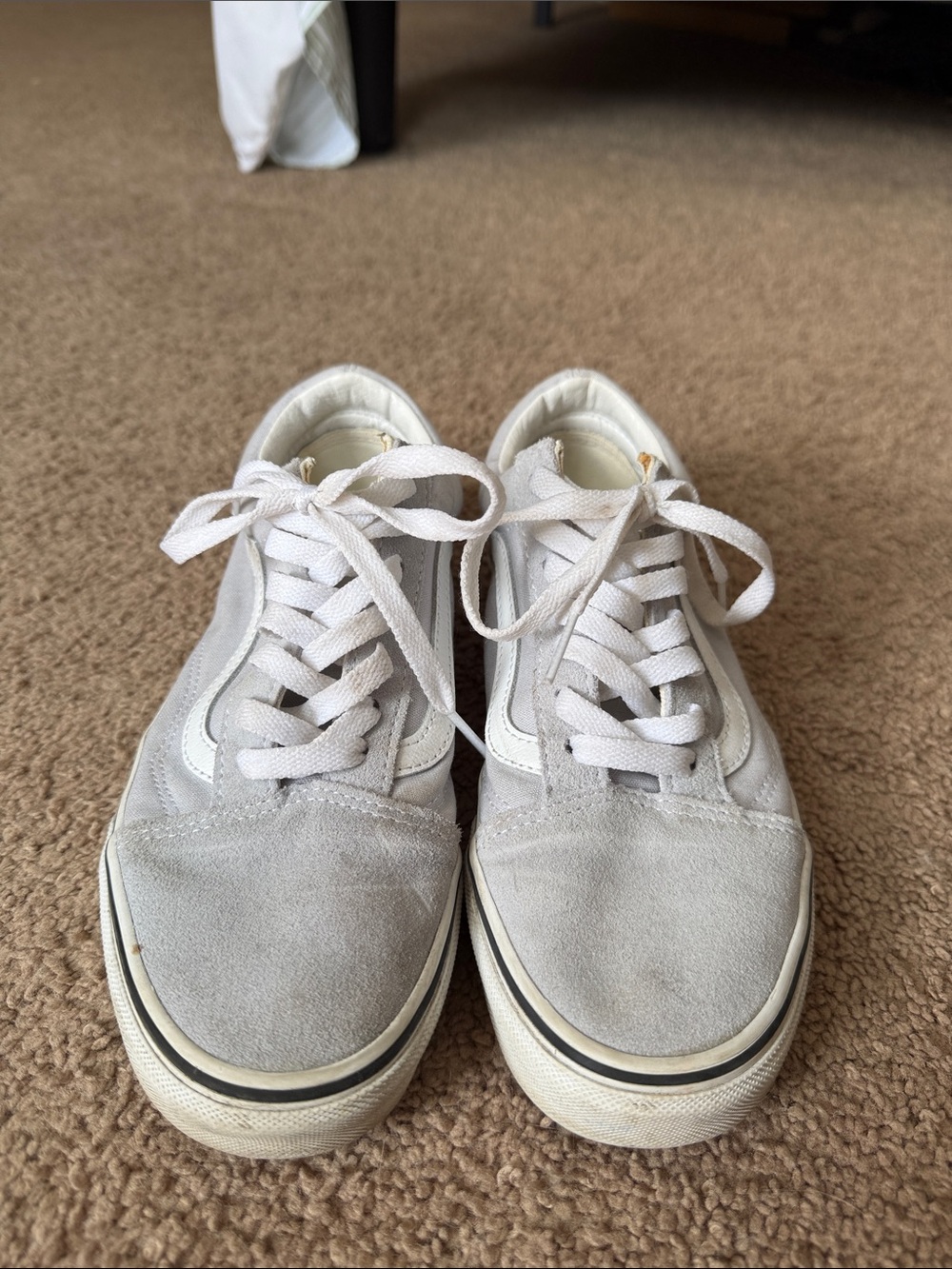 Light Grey Old Skool Vans - 7.5 women’s/6 men’s